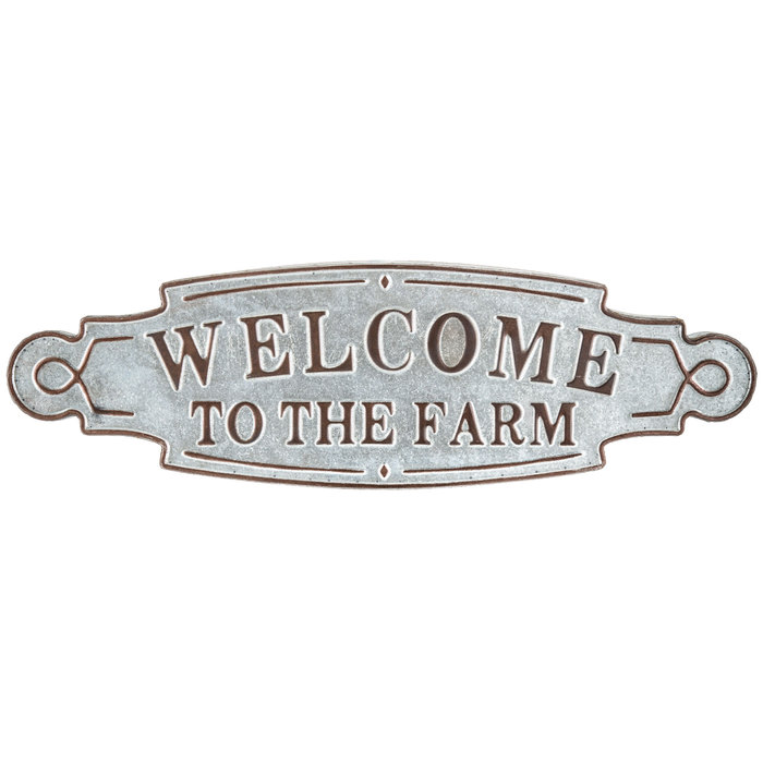 FARM Metal Wall Art rustic home Crafts supplies Word Quote Metal Sign Decor